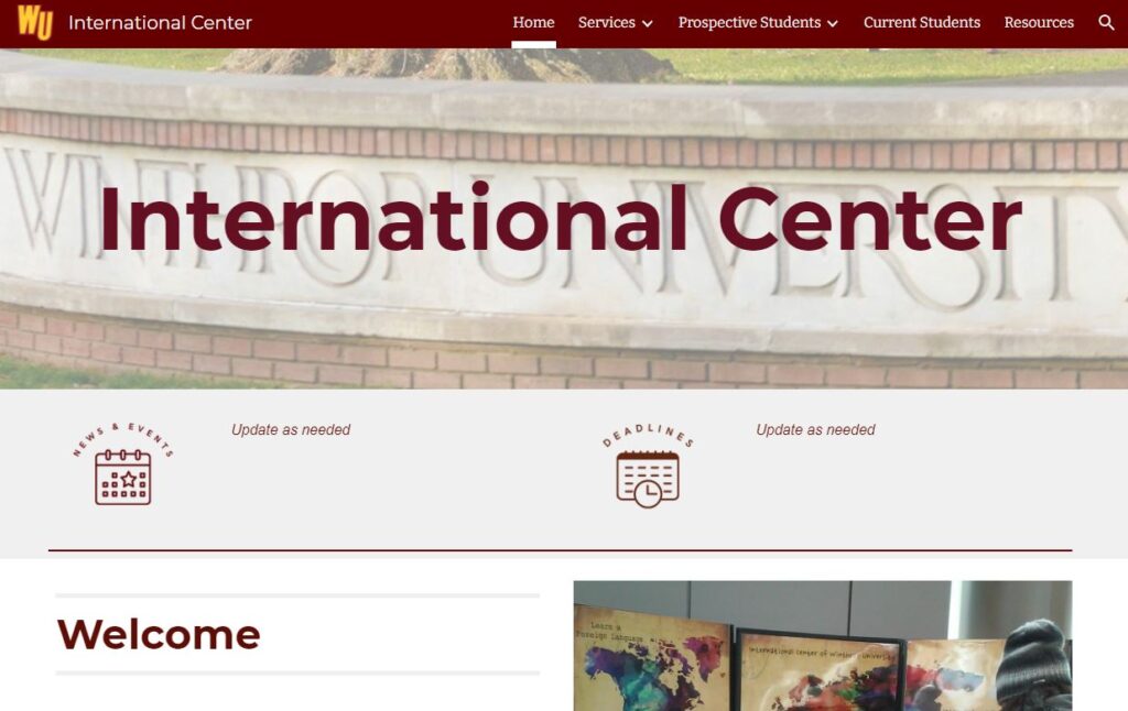 Screen grab of the IC website